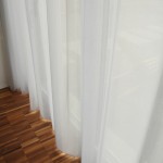 Tagesvorhang VALENCIA leinenoptik ecru weiss Wellen • rideaux123.ch