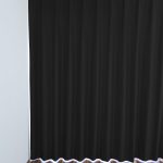 Blackout Hotelvorhang Zürich (nach Mass) in der Couleur schwarz. • rideaux123.ch