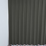 Blackout Hotelvorhang Zürich (nach Mass) in der Couleur titangrau. • rideaux123.ch