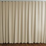 Fensterfront: Nachtvorhang SINGAPUR beige für Schlafzimmer / Wohnzimmer • rideaux123.ch