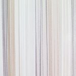 Fadenvorhang LAZISE in weiss-beige-silber. • rideaux123.ch
