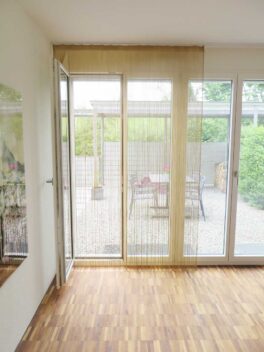 Fadenvorhang GARDA in messing nach Mass: Grosse Breite.