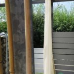 Ideen und Tipps zur Gartengestaltung: Aussenvorhang SONNEN-TAG in beige. • rideaux123.ch
