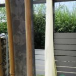 Ideen und Tipps zur Gartengestaltung: Aussenvorhang SONNEN-TAG in gelb. • rideaux123.ch