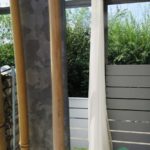 Ideen und Tipps zur Gartengestaltung: Aussenvorhang SONNEN-TAG in grau. • rideaux123.ch