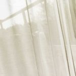 Transparenter Aussen-Vorhang SONNEN-TAG in beige. • rideaux123.ch