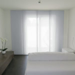 Paroi japonaise NEW YORK moderne en Blanc / bleu [0800] • rideaux123.ch