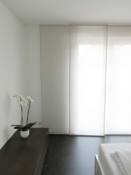 Parois japonaises NEW YORK moderne en blanc crème : 60 cm, 80 cm et 120 cm de large