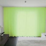 Voilage MADRID CS IV rideau fermé vert pomme [114] • rideaux123.ch