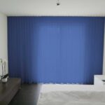 Voilage MADRID CS IV rideau fermé bleu marine [151] • rideaux123.ch