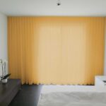 Voilage MADRID CS IV rideau fermé orange pastel [153] • rideaux123.ch