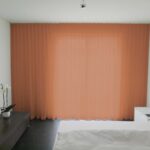 Voilage MADRID CS IV rideau fermé marron rouge [227] • rideaux123.ch