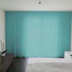 Voilage MADRID CS IV rideau fermé bleu turquoise [119] • rideaux123.ch