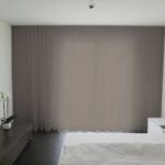 Voilage MADRID CS IV rideau fermé gris brun [247] • rideaux123.ch