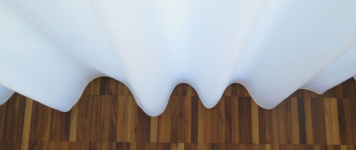 Vorhänge extra lang weiss