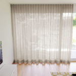 Massvorhang BONUS Fischbacher 1819 in beige. • rideaux123.ch