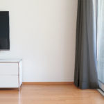Tagesvorhang BONUS anthrazit: In Stube modern. • rideaux123.ch