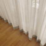 Tagesvorhang BONUS: Edle Struktur in beige. • rideaux123.ch