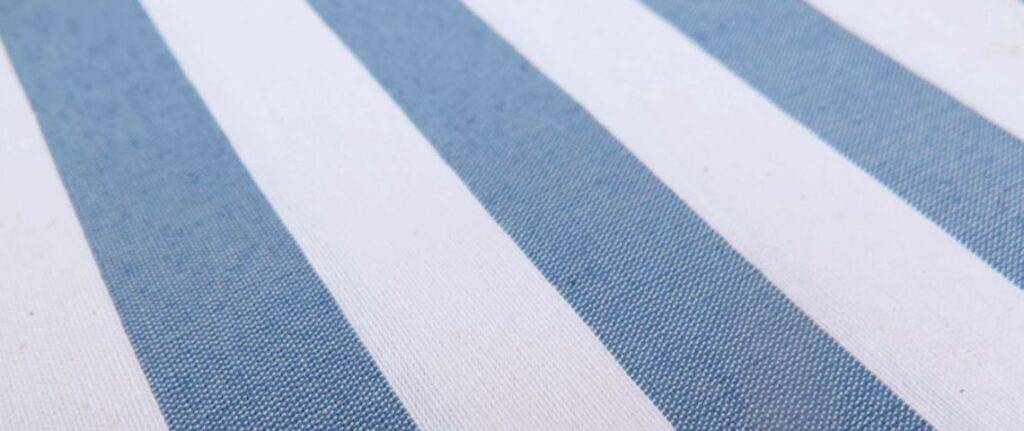 Rideau rayure bleu