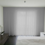 SEVILLA Massvorhang schlichter und eleganter Stoff grau Schlafzimmer • rideaux123.ch