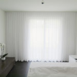 SEVILLA Massvorhang schlichter und eleganter Stoff weiss Schlafzimmer • rideaux123.ch