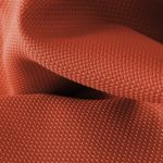 MYKONOS Outdoor-Vorhang Stoffmuster Struktur orange • rideaux123.ch