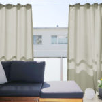 Outdoor-Vorhang beige wetterfest für aussen SANTORINI new • rideaux123.ch