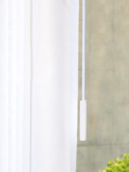 Tige blanc uni accessoires pour rideaux • rideaux123.ch