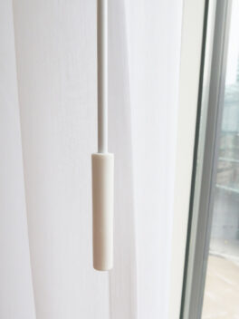 Tige blanc rideau accessoires avec voilage • rideaux123.ch