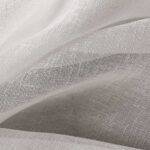 Rideau tissu structure fin MALAGA blanc • rideaux123.ch