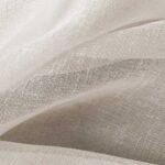 Rideau tissu structure fin MALAGA blanc ecru • rideaux123.ch