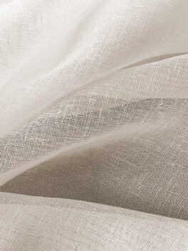 Rideau tissu structure fin MALAGA blanc ecru