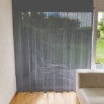 Voilage MALAGA structure naturel fin anthracite • rideaux123.ch