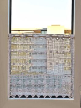 Rideau bistrot SÖRENBERG blanc crochet