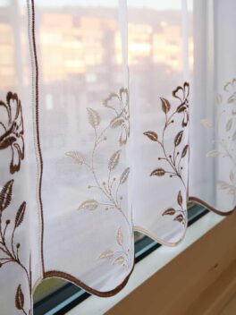 Rideau fenêtre VALS pour restaurant, café et bistrot