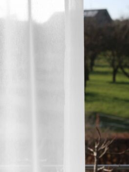 Voilage BUENOS AIRES la boca edition conclusion à droite blanc