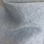 Parois japonais NEW YORK échantillon Blanc / bleu [0800] tissu naturel • rideaux123.ch