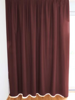 Rideau occultant NASSAU rideau fermé bordeaux [310]