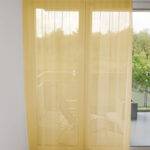 Voilage DENVER rideau ouvert Jaune [600] • rideaux123.ch