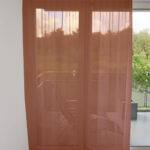 Voilage DENVER rideau ouvert Terracotta [342] • rideaux123.ch