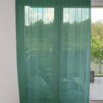 Voilage DENVER rideau ouvert Turquoise [425] • rideaux123.ch