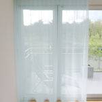 Voilage SACRAMENTO rideau fermé Turquoise [425] • rideaux123.ch
