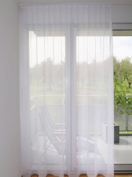 Voilage ESBERG rideau fermé Blanc [1]