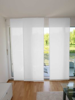 Parois japonaises OBERWIL Rideau fermé blanc [10]