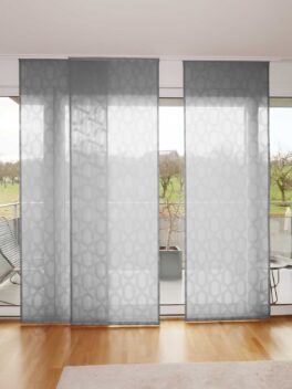 Parois japonaise OLE OSCINE rideau fermé Gris [04-pewter]