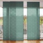 Parois japonaise OLE OSCINE rideau fermé Turquoise [03-teal] • rideaux123.ch