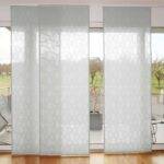 Parois japonaise OLE OSCINE rideau fermé Blanc [01-crystal] • rideaux123.ch