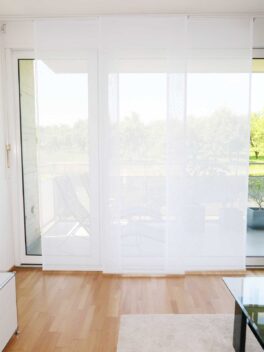 Parois japonais MALAGA rideau fermé Blanc [1]