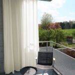 Rideau extérieur SAMOS sur mesure Marron Blanc [100] • rideaux123.ch