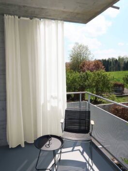 Rideau extérieur SAMOS sur mesure Marron Blanc [100]